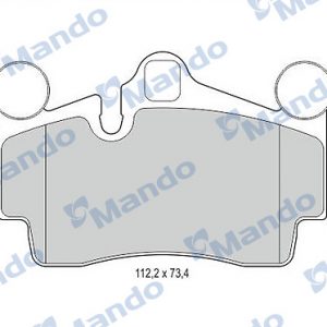 Колодки тормозные задние дисковые к-кт