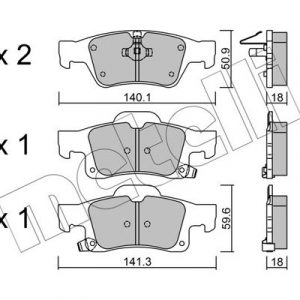 Колодки тормозные задние дисковые к-кт