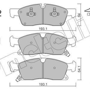 Колодки тормозные передние к-кт