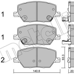 Колодки тормозные передние к-кт