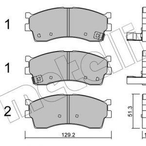 Колодки тормозные передние к-кт