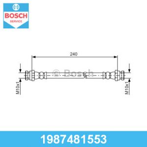 Шланг тормозной задний