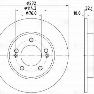 Диск тормозной задний