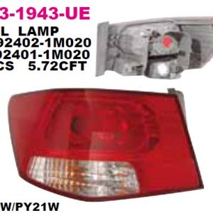 Фонарь задний наружный левый