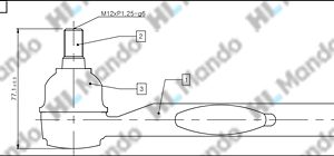 Наконечник рулевой правый