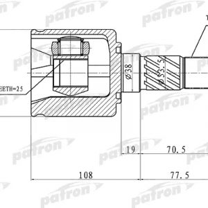 ШРУС внутренний передний