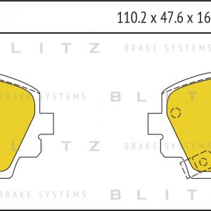 Колодки тормозные передние к-кт