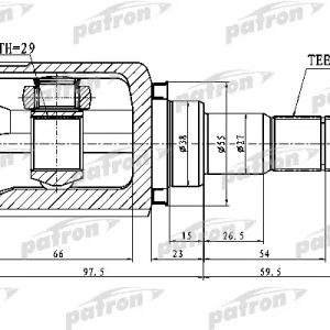 ШРУС внутренний передний
