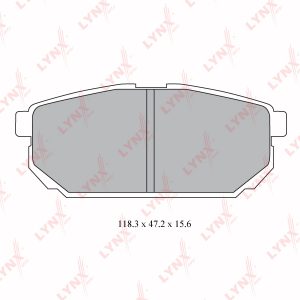 Колодки тормозные задние дисковые к-кт