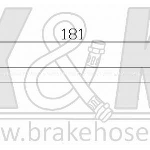 Шланг тормозной задний левый