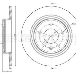 Диск тормозной задний