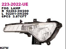 Фара противотуманная левая