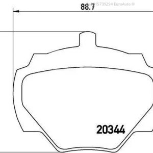 Колодки тормозные передние к-кт