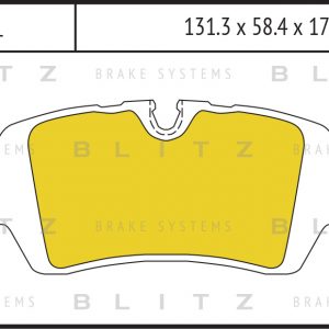 Колодки тормозные задние дисковые к-кт