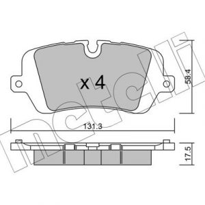 Колодки тормозные задние дисковые к-кт