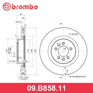 Диск тормозной передний вентилируемый