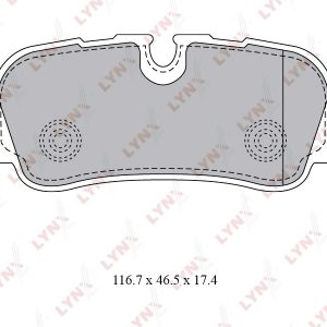 Колодки тормозные задние дисковые к-кт