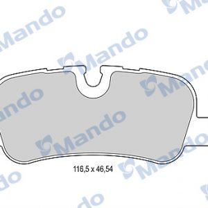 Колодки тормозные задние дисковые к-кт