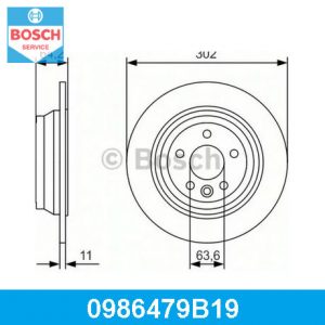 Диск тормозной задний