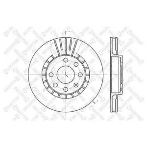 Диск тормозной передний вентилируемый