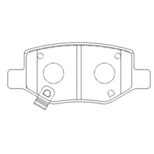 Колодки тормозные задние дисковые к-кт