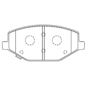 Колодки тормозные передние к-кт