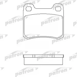 Колодки тормозные задние дисковые к-кт