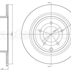 Диск тормозной задний