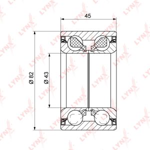 Подшипник передней ступицы