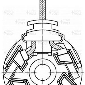 Узел щеточный стартера