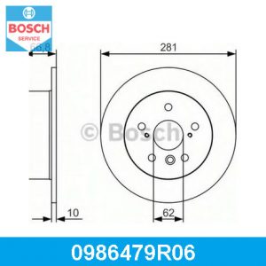 Диск тормозной задний