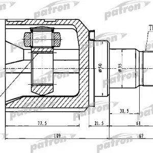 ШРУС внутренний передний