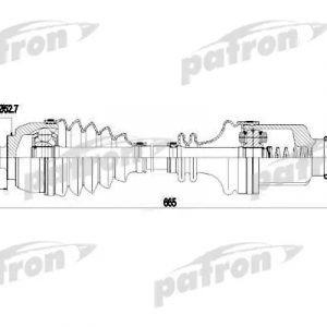 Полуось передняя левая