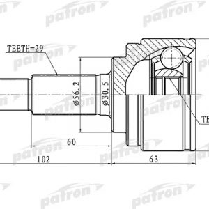 ШРУС наружный передний