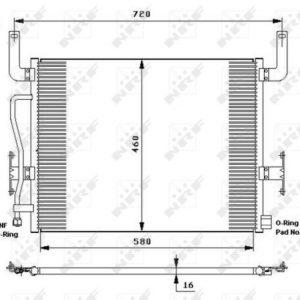 Радиатор кондиционера (конденсер)