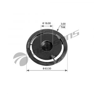 Кольцо уплотнит. пальца передн. рессоры