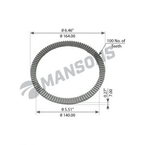 Гребенка датчика ABS