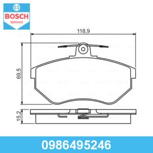 Колодки тормозные передние к-кт