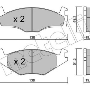 Колодки тормозные передние к-кт