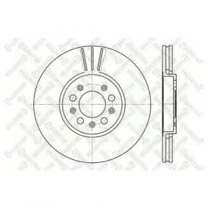 Диск тормозной передний вентилируемый
