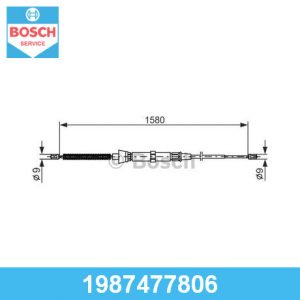 Трос стояночного тормоза