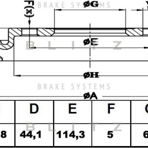 Диск тормозной передний вентилируемый