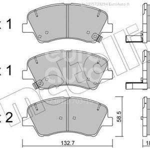 Колодки тормозные передние к-кт