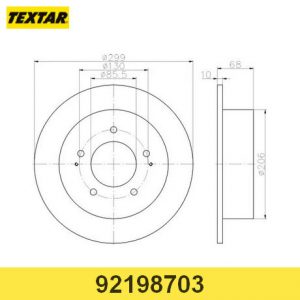 Диск тормозной задний