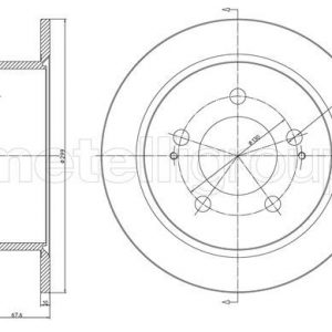Диск тормозной задний