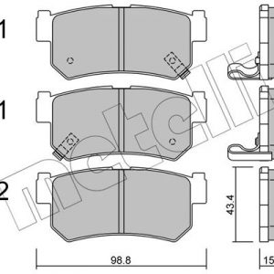 Колодки тормозные задние дисковые к-кт