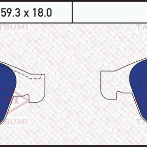 Колодки тормозные передние к-кт