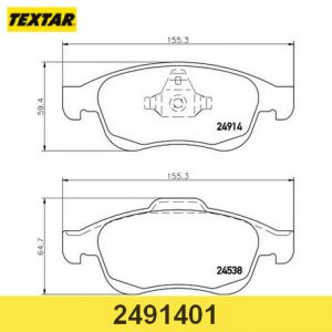 Колодки тормозные передние к-кт