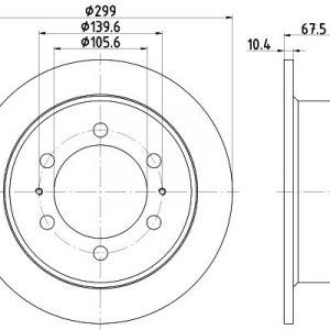 Диск тормозной задний