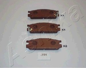 Колодки тормозные задние дисковые к-кт